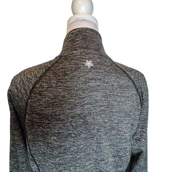 Tek Gear Jacket Womens Size S Dry Tek Full Zip Gray Black Space Dye Workout - Picture 5 of 9